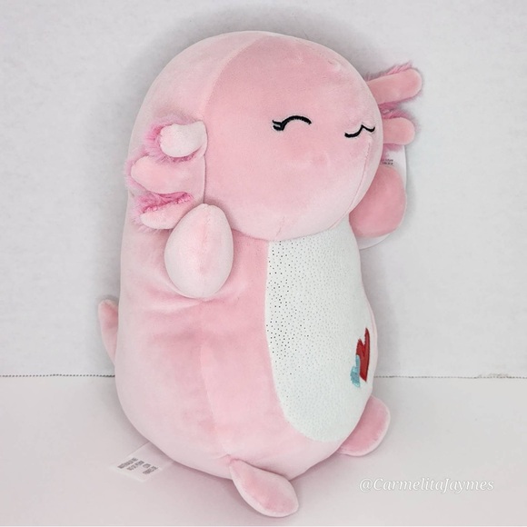 ❤️ ARCHIE 🦎 Valentines Day Axolotl Hugmee W Hearts Squishmallow By Kellytoy NWT - Picture 3 of 9